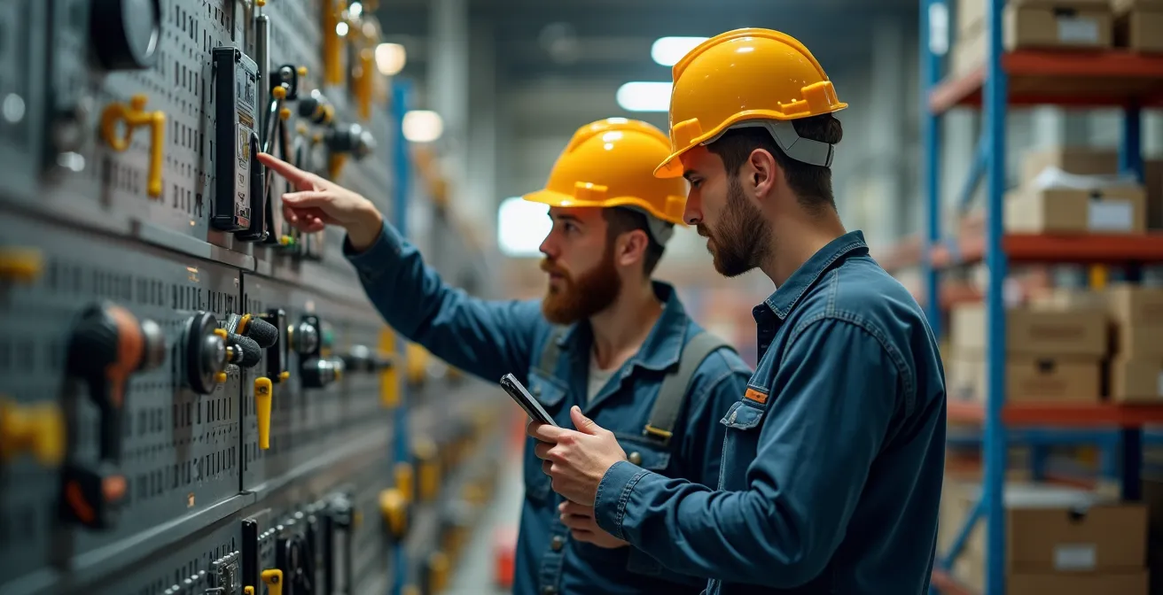 Système d'organisation d'une outilthèque avec codes QR et tableau de réservation